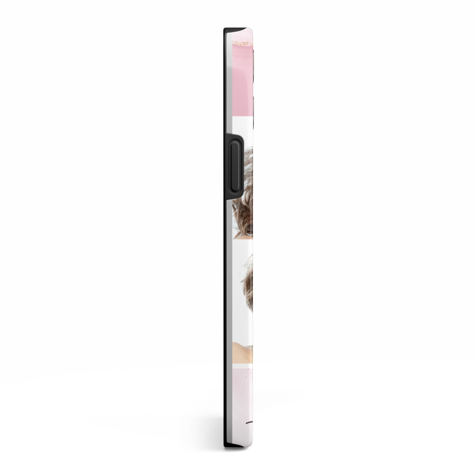 Pink Marble Personalised Photo iPhone 13 Pro Max Side Image 3D Tough Case