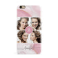 Pink Marble Personalised Photo iPhone 6 Plus 3D Snap Case on Gold Phone