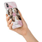 Pink Marble Personalised Photo iPhone X Bumper Case on Silver iPhone Alternative Image 2
