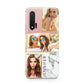 Pink Marble Photo Upload Name Huawei Nova 6 Phone Case