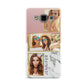 Pink Marble Photo Upload Name Samsung Galaxy A3 Case