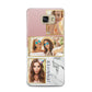Pink Marble Photo Upload Name Samsung Galaxy A5 2016 Case on gold phone