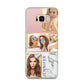 Pink Marble Photo Upload Name Samsung Galaxy S8 Plus Case