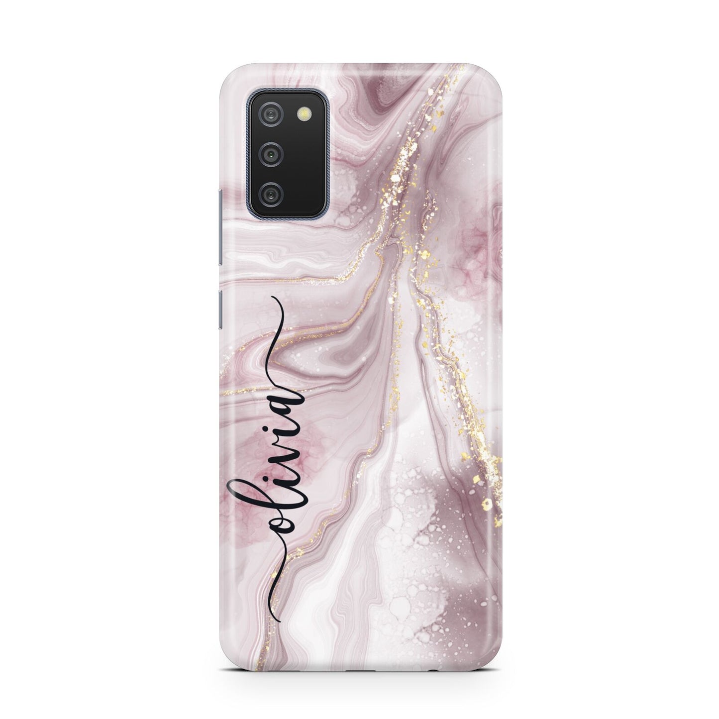 Pink Marble Samsung A02s Case