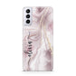 Pink Marble Samsung S21 Plus Case