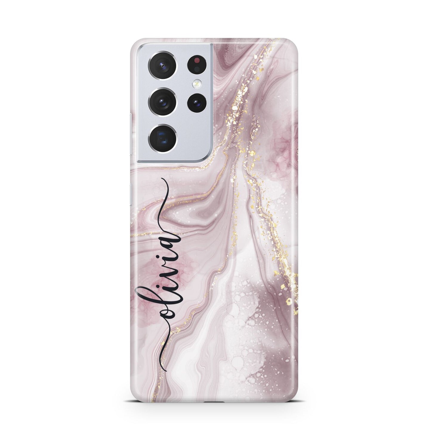 Pink Marble Samsung S21 Ultra Case
