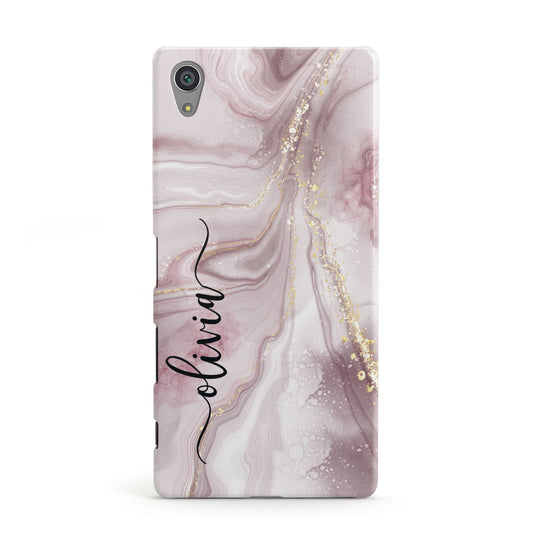 Pink Marble Sony Xperia Case