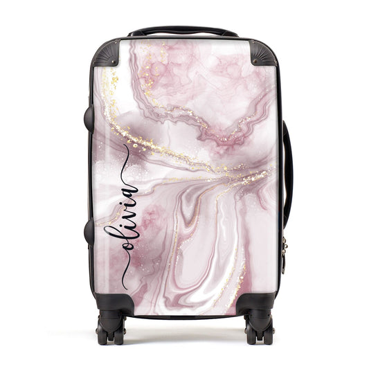 Pink Marble Suitcase
