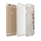 Pink Marble Vertical Black Personalised Name Apple iPhone 6 3D Tough Case Expanded view