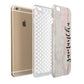 Pink Marble Vertical Black Personalised Name Apple iPhone 6 Plus 3D Tough Case Expand Detail Image
