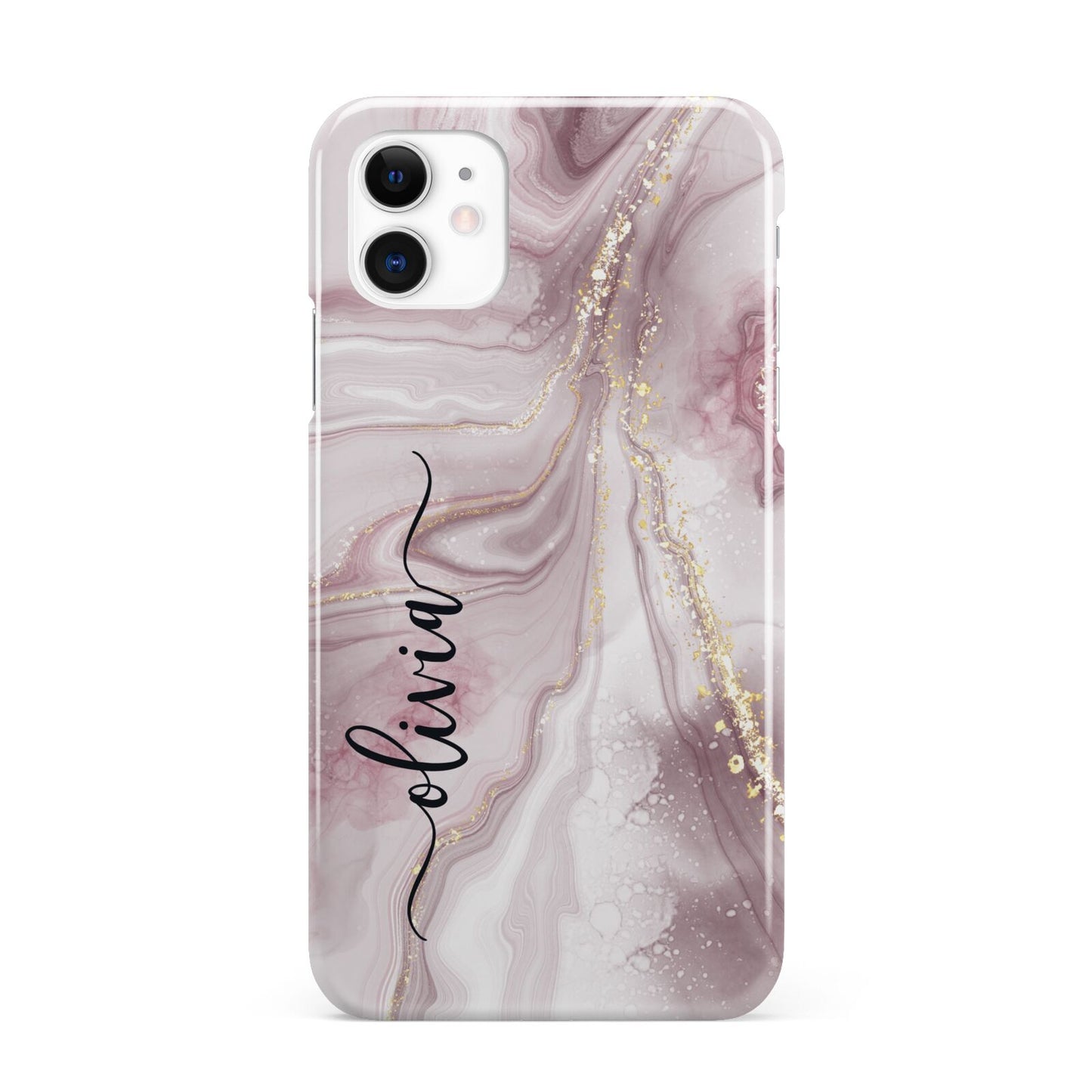 Pink Marble iPhone 11 3D Snap Case