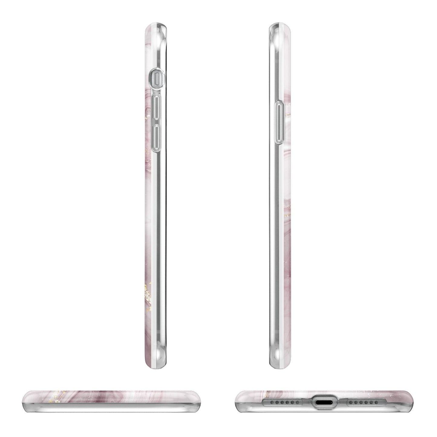 Pink Marble iPhone 11 Pro 3D Tough Case Angle Images