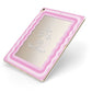 Pink Mirror Quote Apple iPad Case on Gold iPad Side View