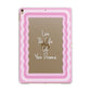 Pink Mirror Quote Apple iPad Gold Case