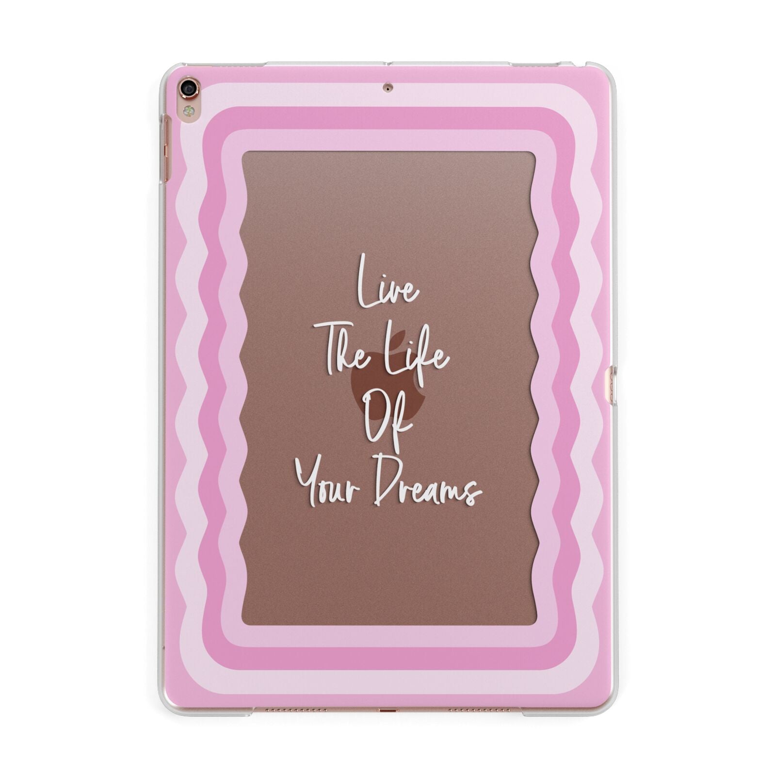 Pink Mirror Quote Apple iPad Rose Gold Case