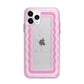 Pink Mirror Quote Apple iPhone 11 Pro Max in Silver with Bumper Case