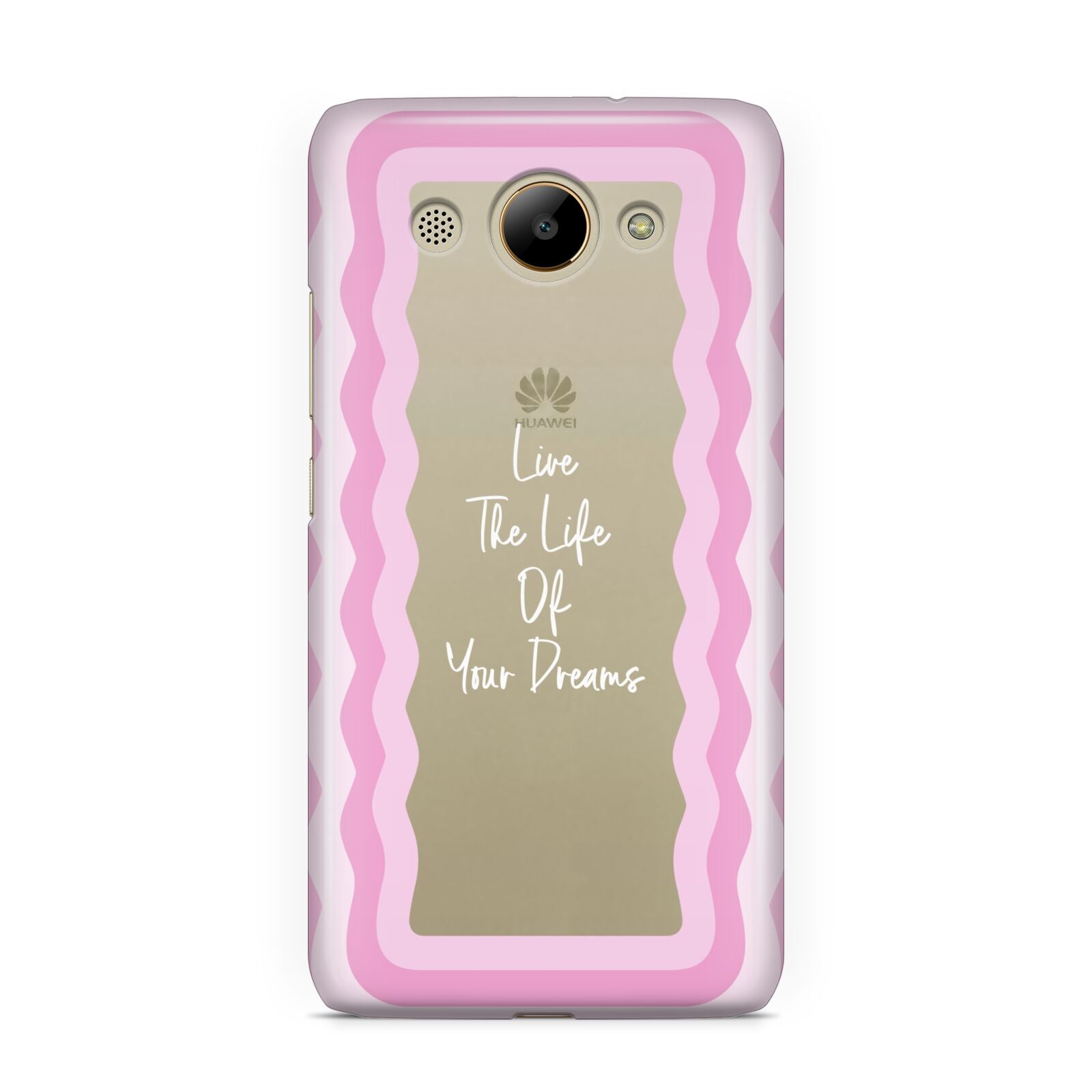 Pink Mirror Quote Huawei Y3 2017