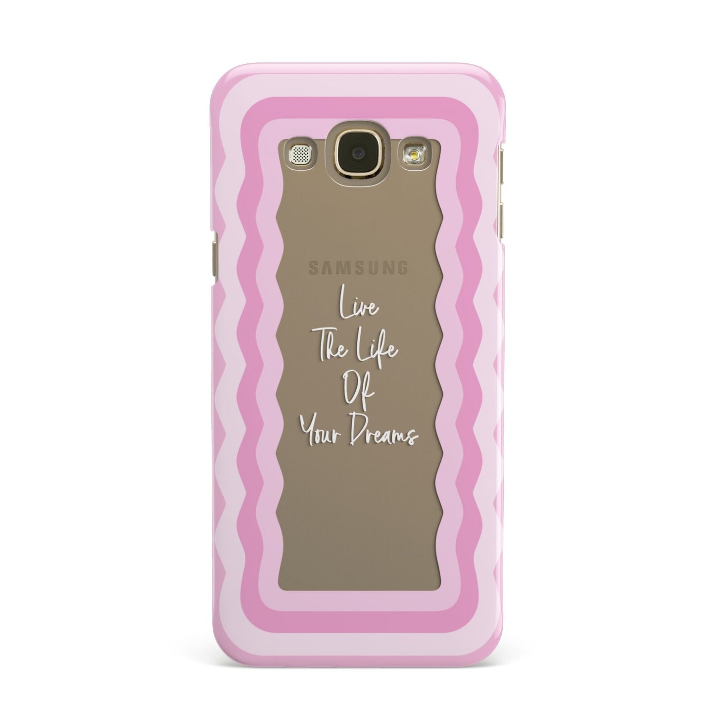 Pink Mirror Quote Samsung Galaxy A8 Case