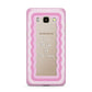 Pink Mirror Quote Samsung Galaxy J7 2016 Case on gold phone