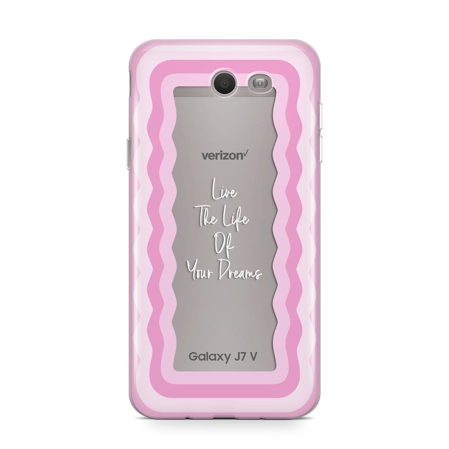 Pink Mirror Quote Samsung Galaxy J7 2017 Case