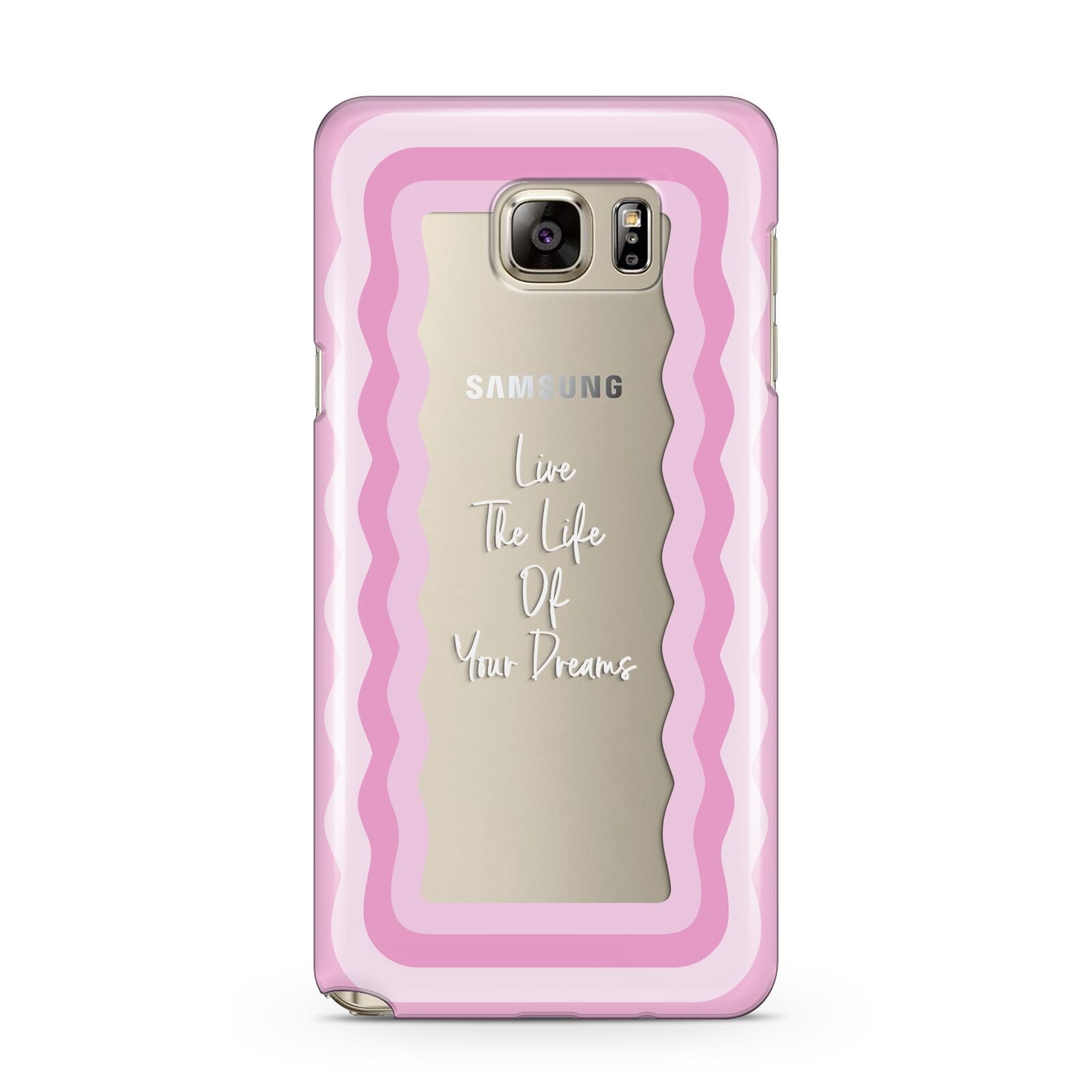 Pink Mirror Quote Samsung Galaxy Note 5 Case