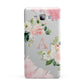 Pink Monogram Floral Roses Personalised Samsung Galaxy A7 2015 Case