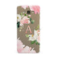 Pink Monogram Floral Roses Personalised Samsung Galaxy A8 Case