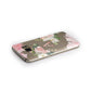 Pink Monogram Floral Roses Personalised Samsung Galaxy Case Side Close Up