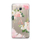 Pink Monogram Floral Roses Personalised Samsung Galaxy J5 2016 Case