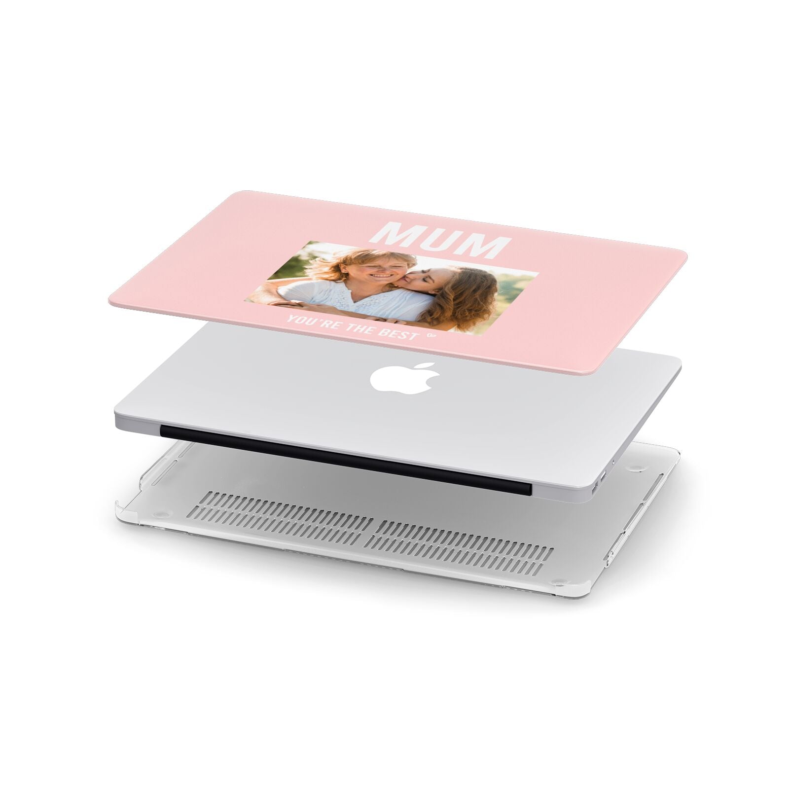 Pink Mothers Day Photo Apple MacBook Case in Detail