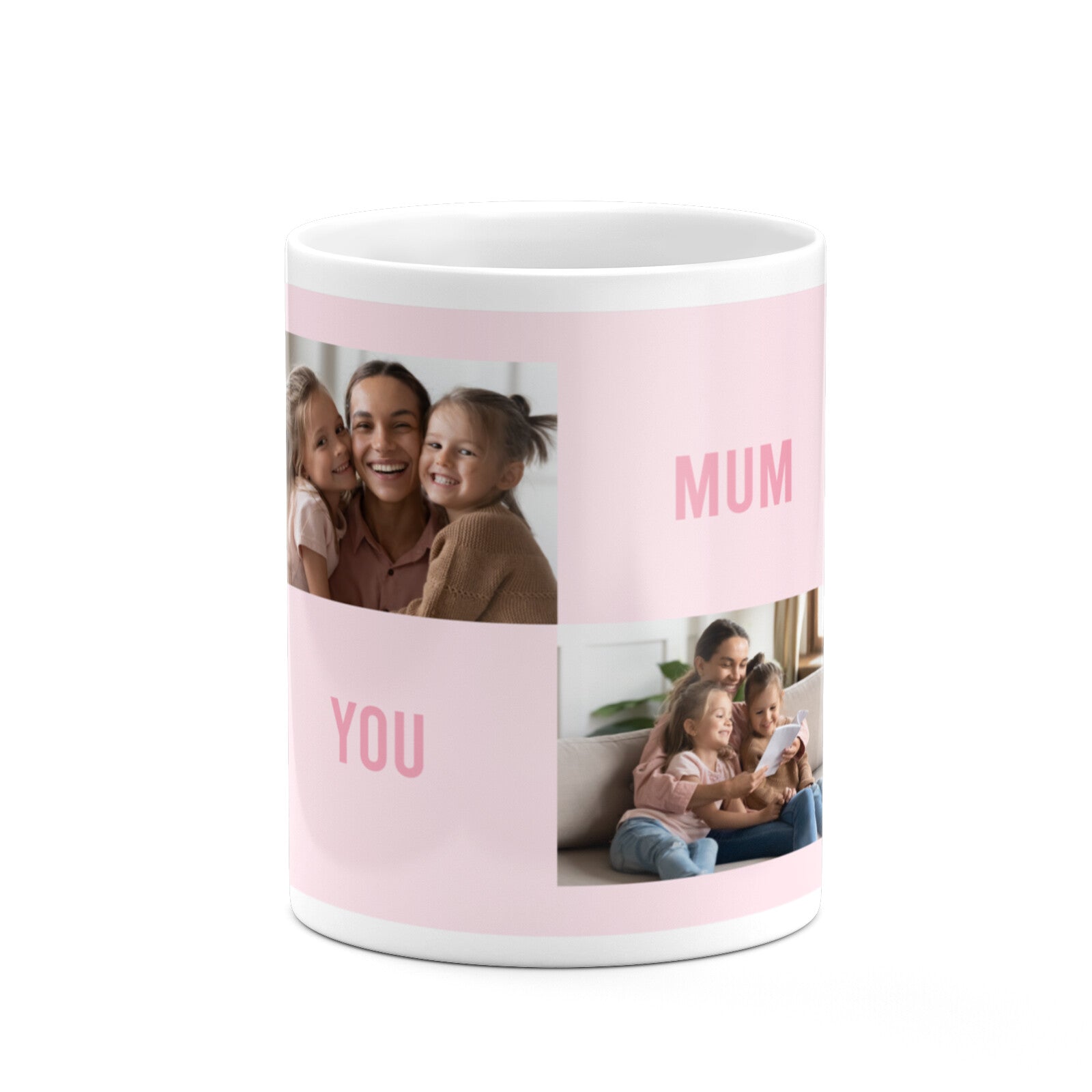 Pink Mothers Day Photo Collage 10oz Mug Alternative Image 7