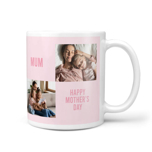 Pink Mothers Day Photo Collage 10oz Mug