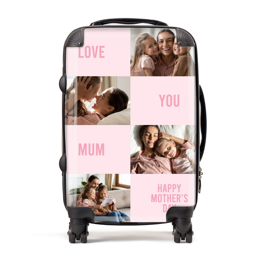 Pink Mothers Day Photo Collage Suitcase