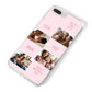 Pink Mothers Day Photo Collage iPhone 8 Plus Bumper Case on Silver iPhone Alternative Image