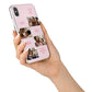 Pink Mothers Day Photo Collage iPhone X Bumper Case on Silver iPhone Alternative Image 2