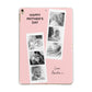 Pink Mothers Day Photo Strips Apple iPad Gold Case