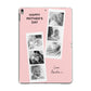 Pink Mothers Day Photo Strips Apple iPad Grey Case