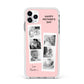 Pink Mothers Day Photo Strips Apple iPhone 11 Pro Max in Silver with White Impact Case