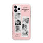 Pink Mothers Day Photo Strips Apple iPhone 11 Pro in Silver with Bumper Case
