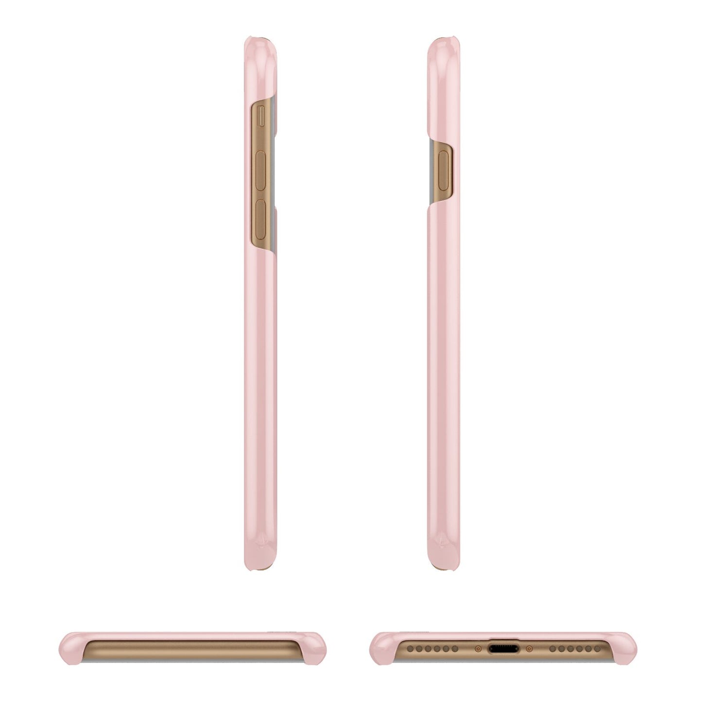 Pink Mothers Day Photo Strips Apple iPhone 7 8 3D Wrap Snap Case Angled Images