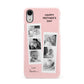 Pink Mothers Day Photo Strips Apple iPhone XR White 3D Snap Case