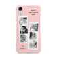 Pink Mothers Day Photo Strips Apple iPhone XR White 3D Tough Case