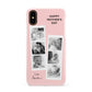 Pink Mothers Day Photo Strips Apple iPhone XS 3D Snap Case