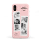 Pink Mothers Day Photo Strips Apple iPhone XS 3D Tough