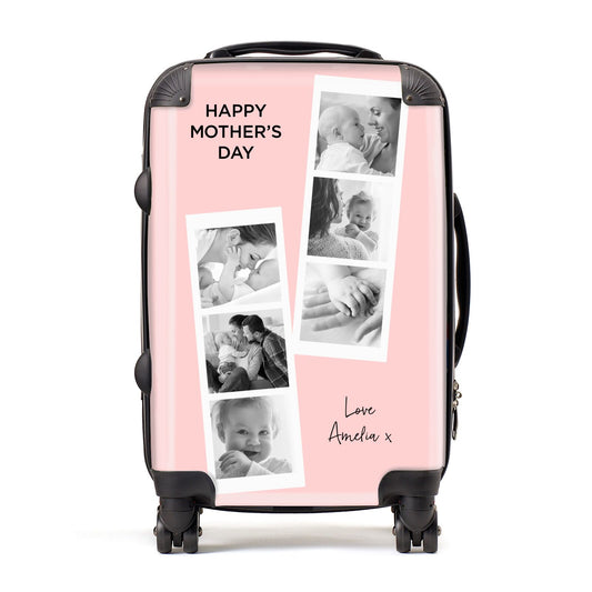 Pink Mothers Day Photo Strips Suitcase
