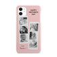 Pink Mothers Day Photo Strips iPhone 11 3D Snap Case