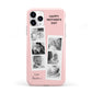 Pink Mothers Day Photo Strips iPhone 11 Pro 3D Tough Case