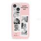 Pink Mothers Day Photo Strips iPhone 13 Mini Clear Bumper Case