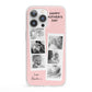 Pink Mothers Day Photo Strips iPhone 13 Pro Clear Bumper Case
