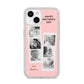 Pink Mothers Day Photo Strips iPhone 14 Clear Tough Case Starlight